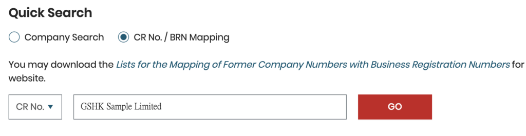 Quick Search e-Services