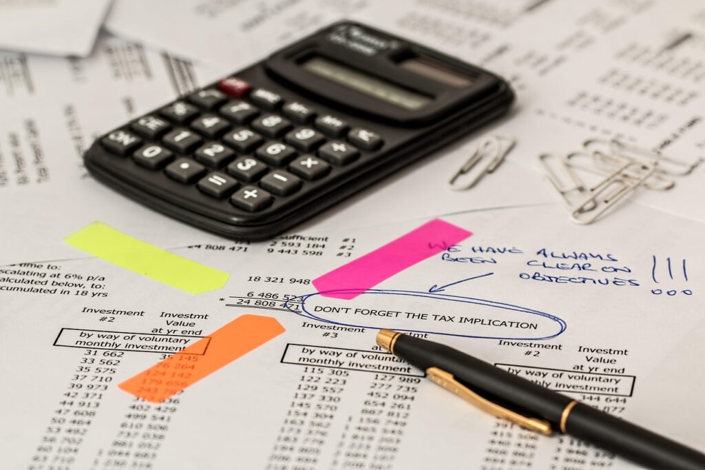 A labelled accounting report